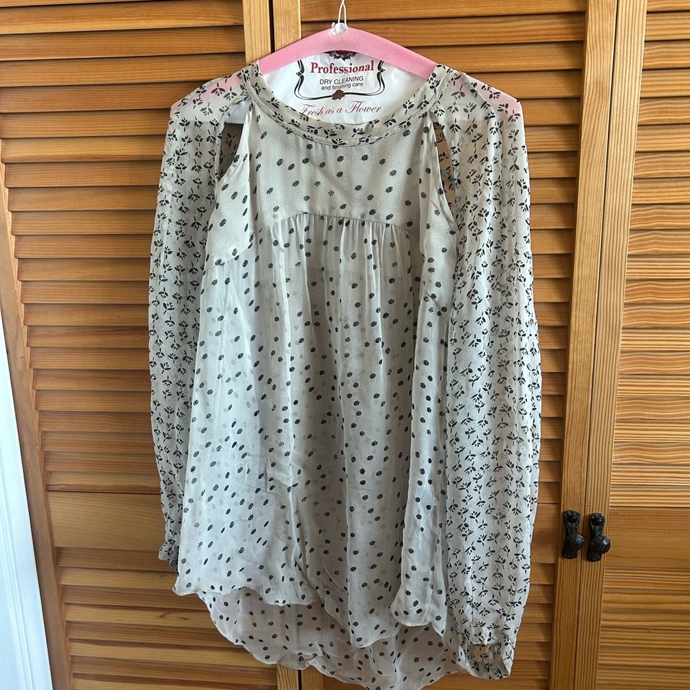 Isabel Marant Cream and Black Blouse